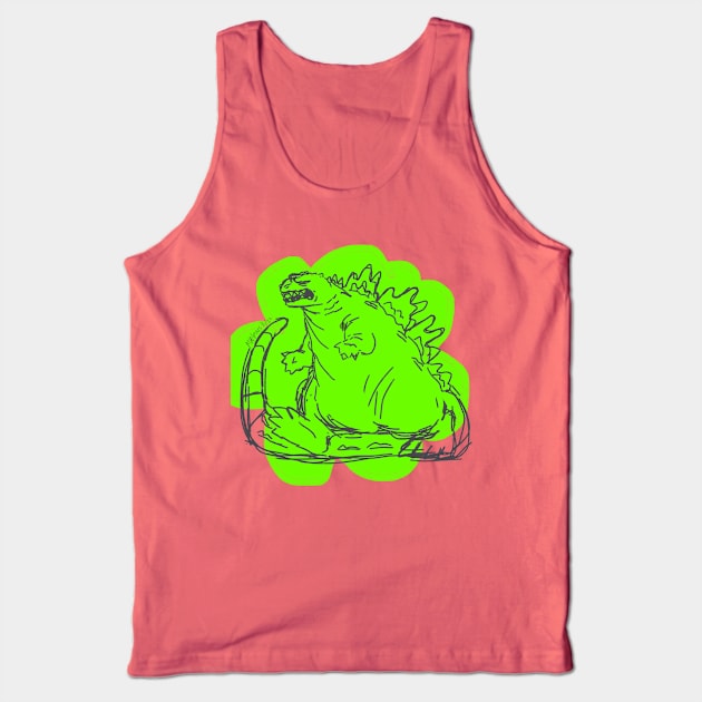 Scribble Zilla Tank Top by AlligatorCheese market 